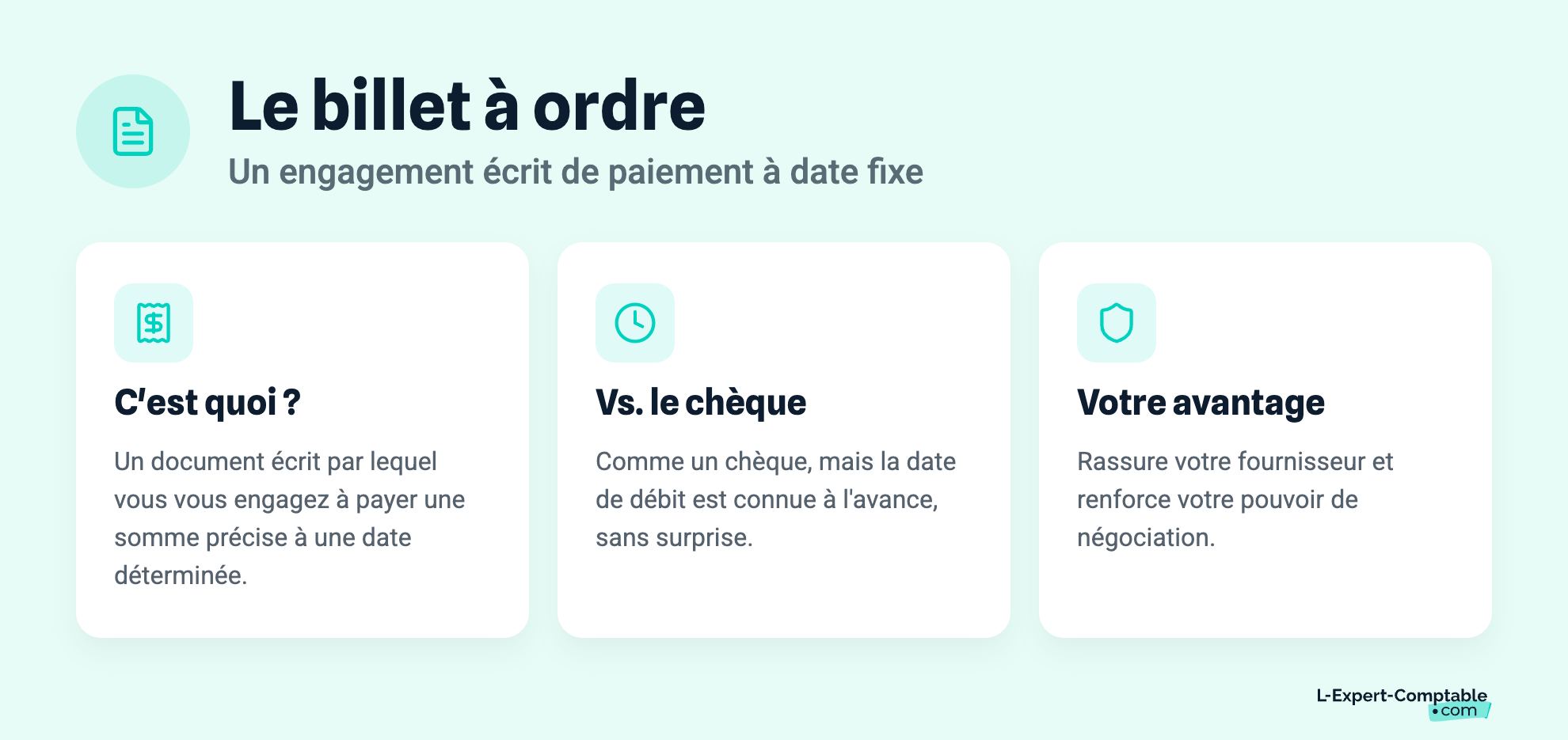Le billet à ordre